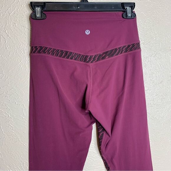 Lululemon original Align legging Red Grape Shifted Horizon Red Grape Black - Picture 8 of 12